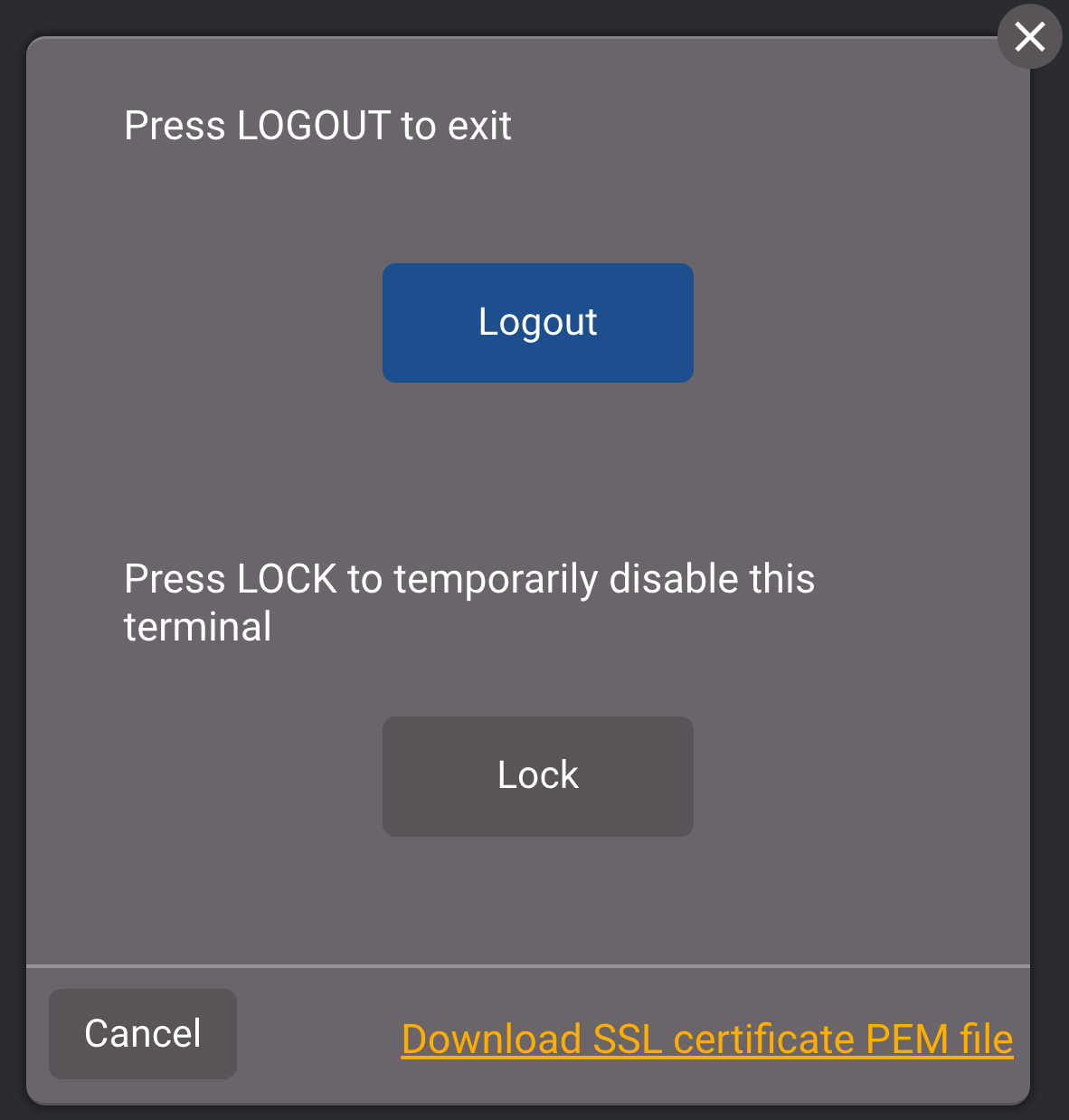 Logout Download Pem Certificate