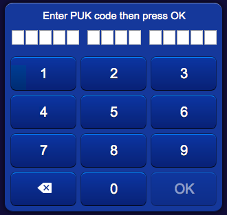 User Auth Puk