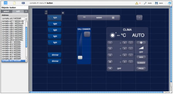 Contatto configuration