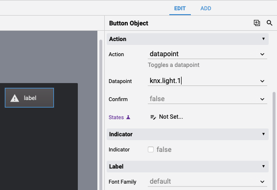 KNX UI Light