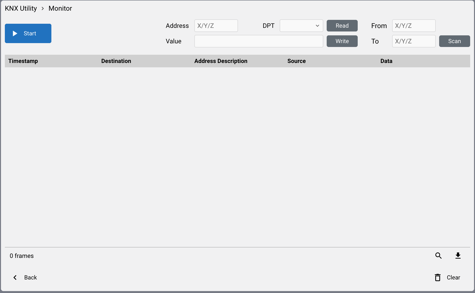 KNX Utility Bus Monitor