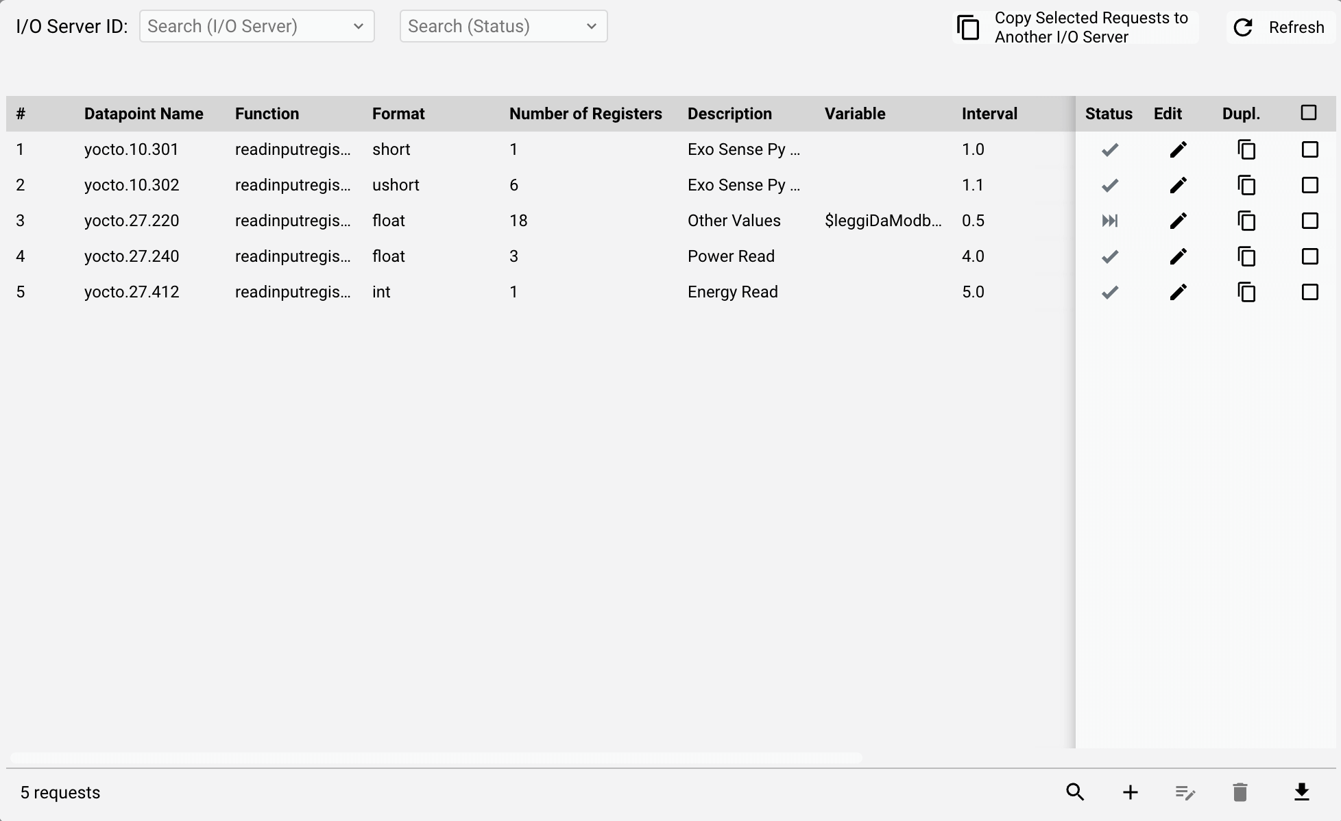 Modbus utility 1