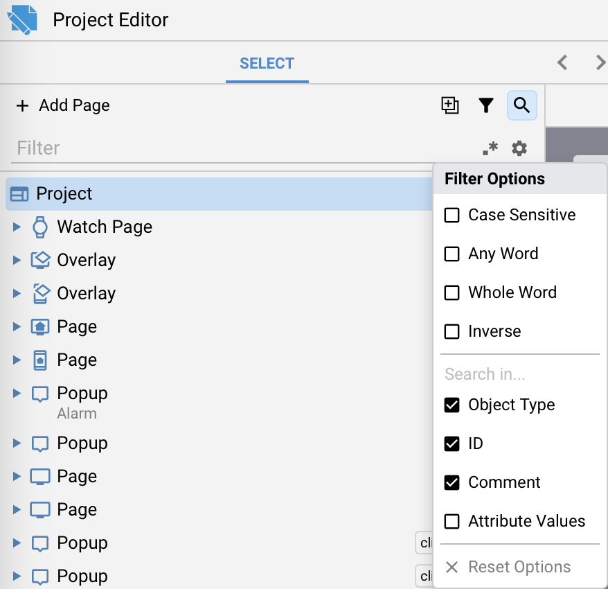 Project Editor