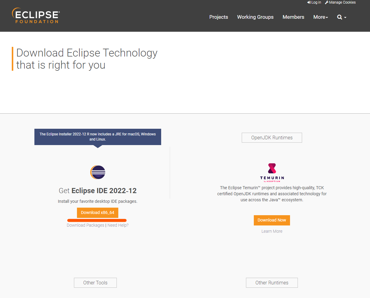 Eclipse Installer Windows